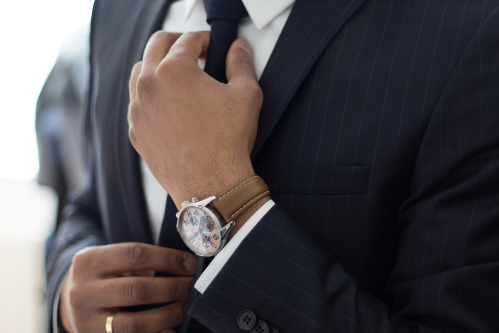 Realtor Wearing a Black Suit