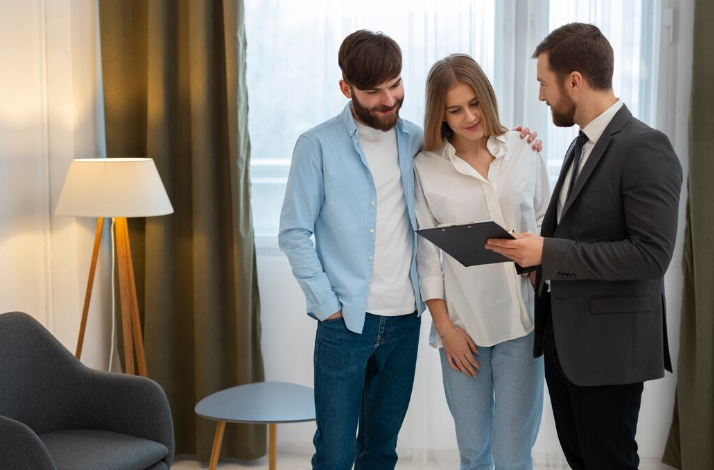 Real Estate Agent With Clients