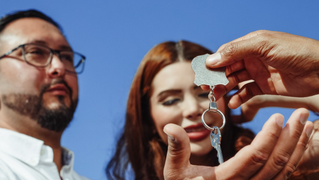 Realtor with client