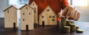 Miniature wooden house