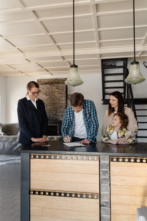 home purchase agreement signing